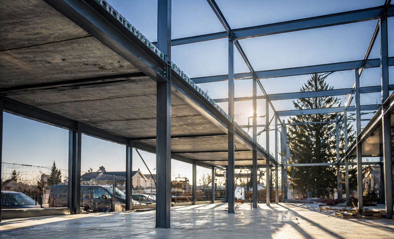 Staal en beton constructie