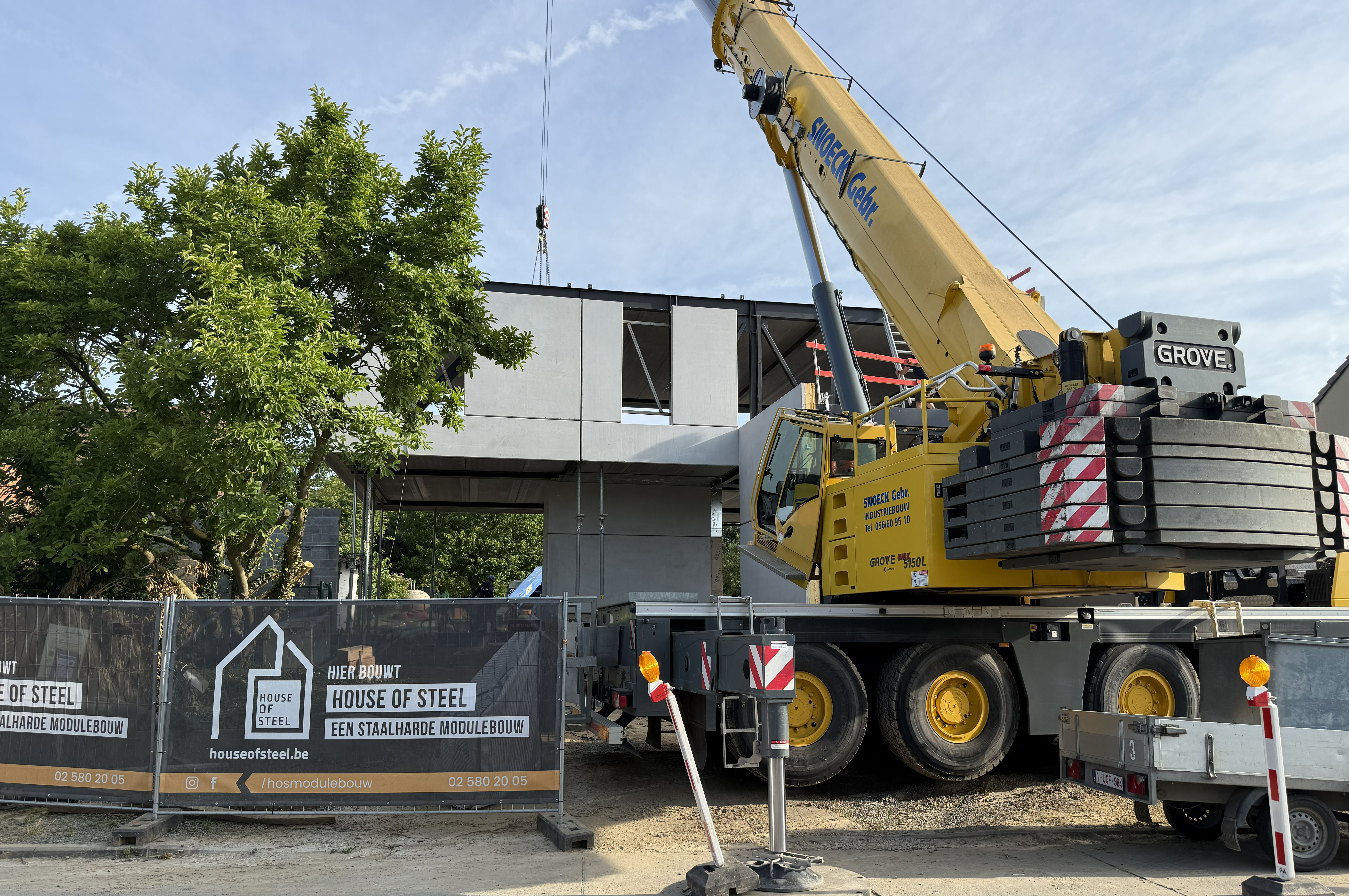 Prefabbeton en staal combinatie